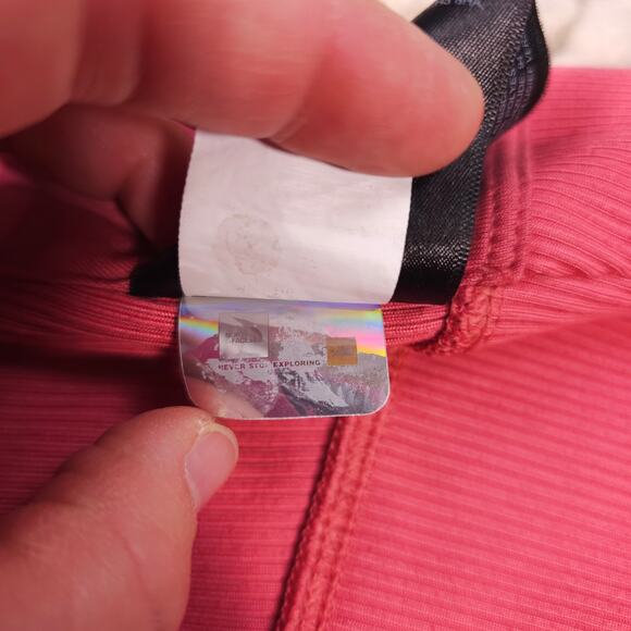 The North Face Ruby Hill Rib Knit Tank Coral Pink Sz Extra Small - Picture 10 of 10